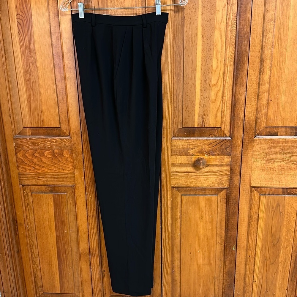 Evan-Picone Best in Black Black Crepe Pleated Front Dress Trousers NWT S4 - Picture 3 of 10